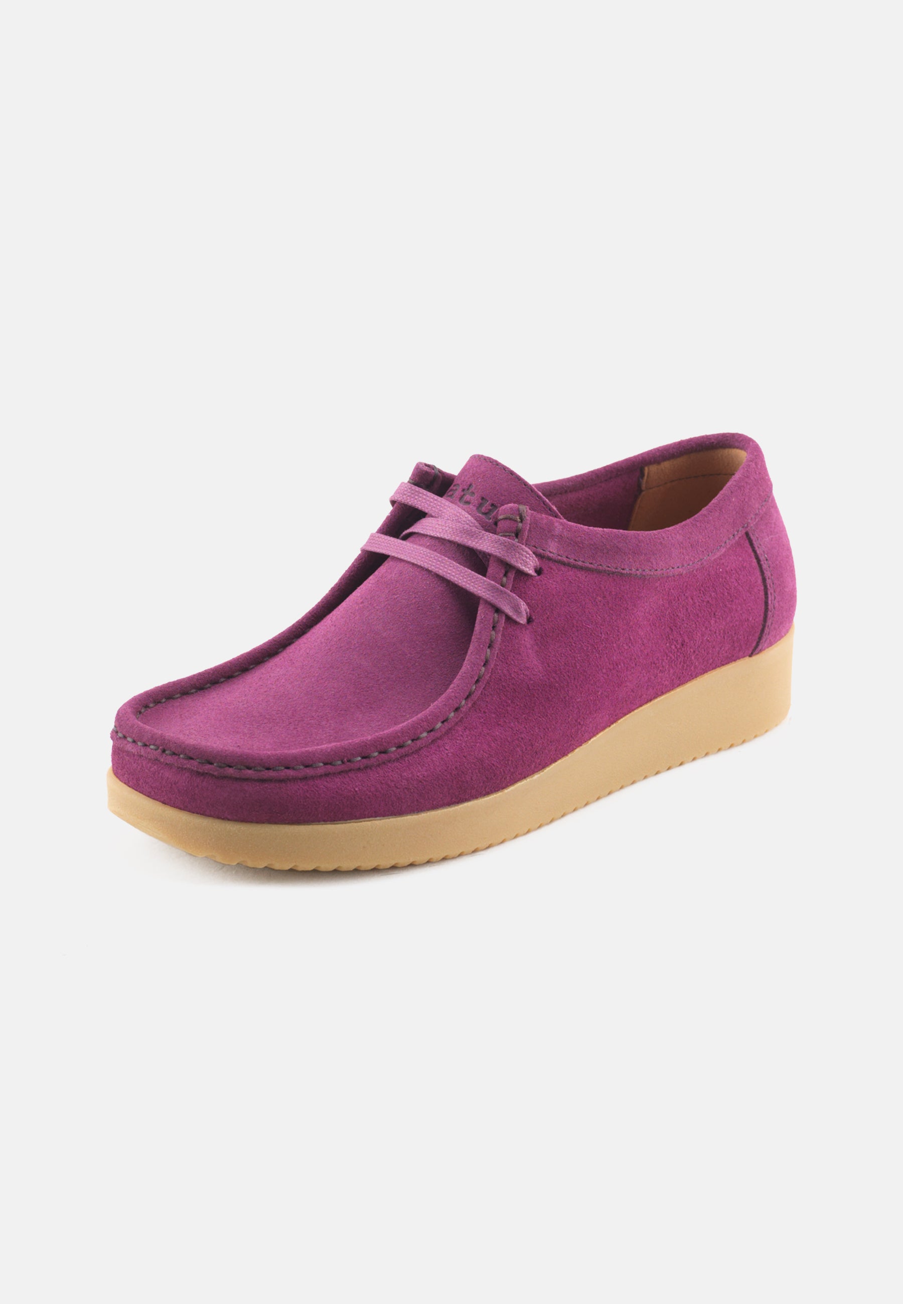 Nature Footwear Alba Sko Suede Shoe 015 Dark Berry