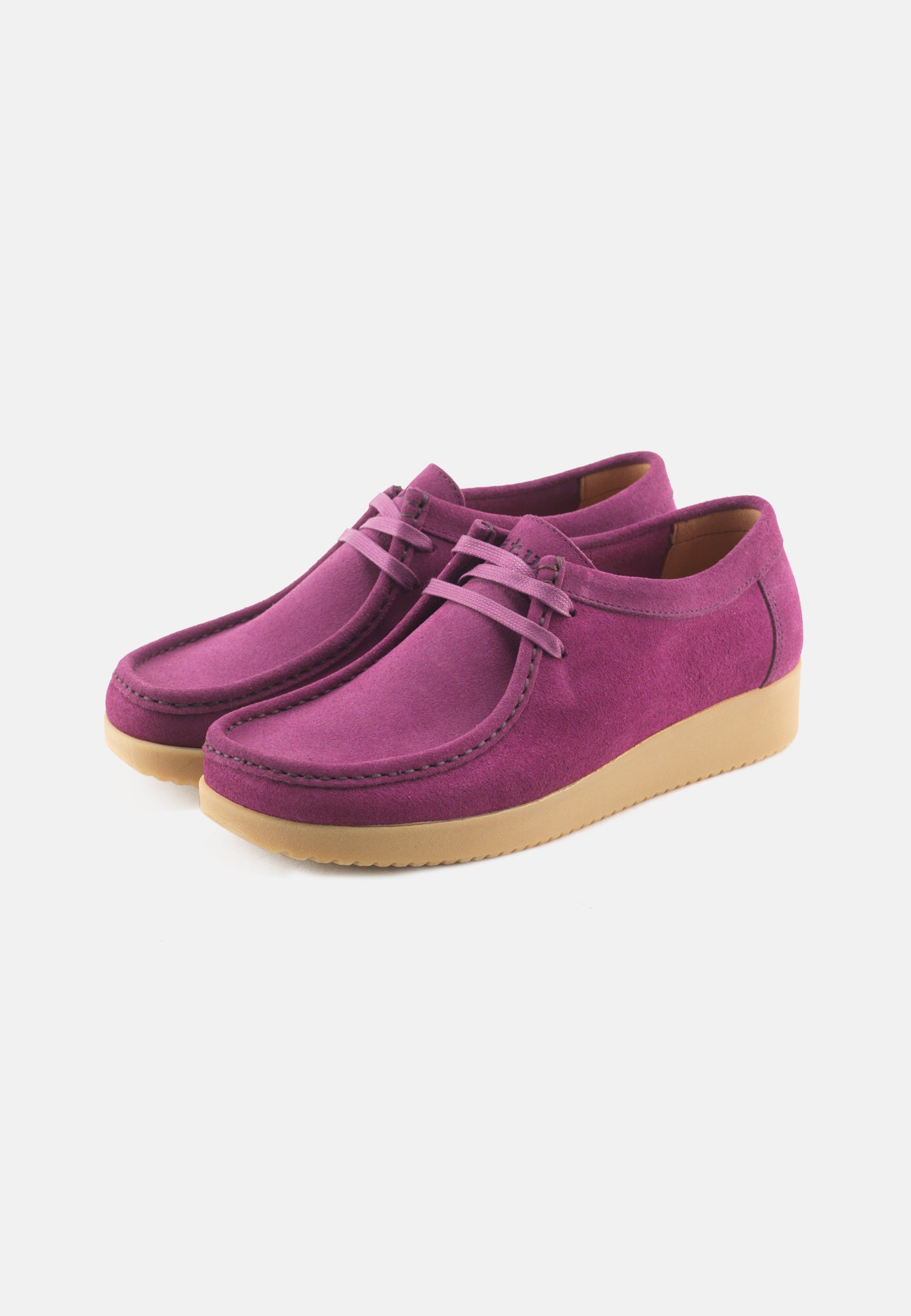 Nature Footwear Alba Sko Suede Shoe 015 Dark Berry