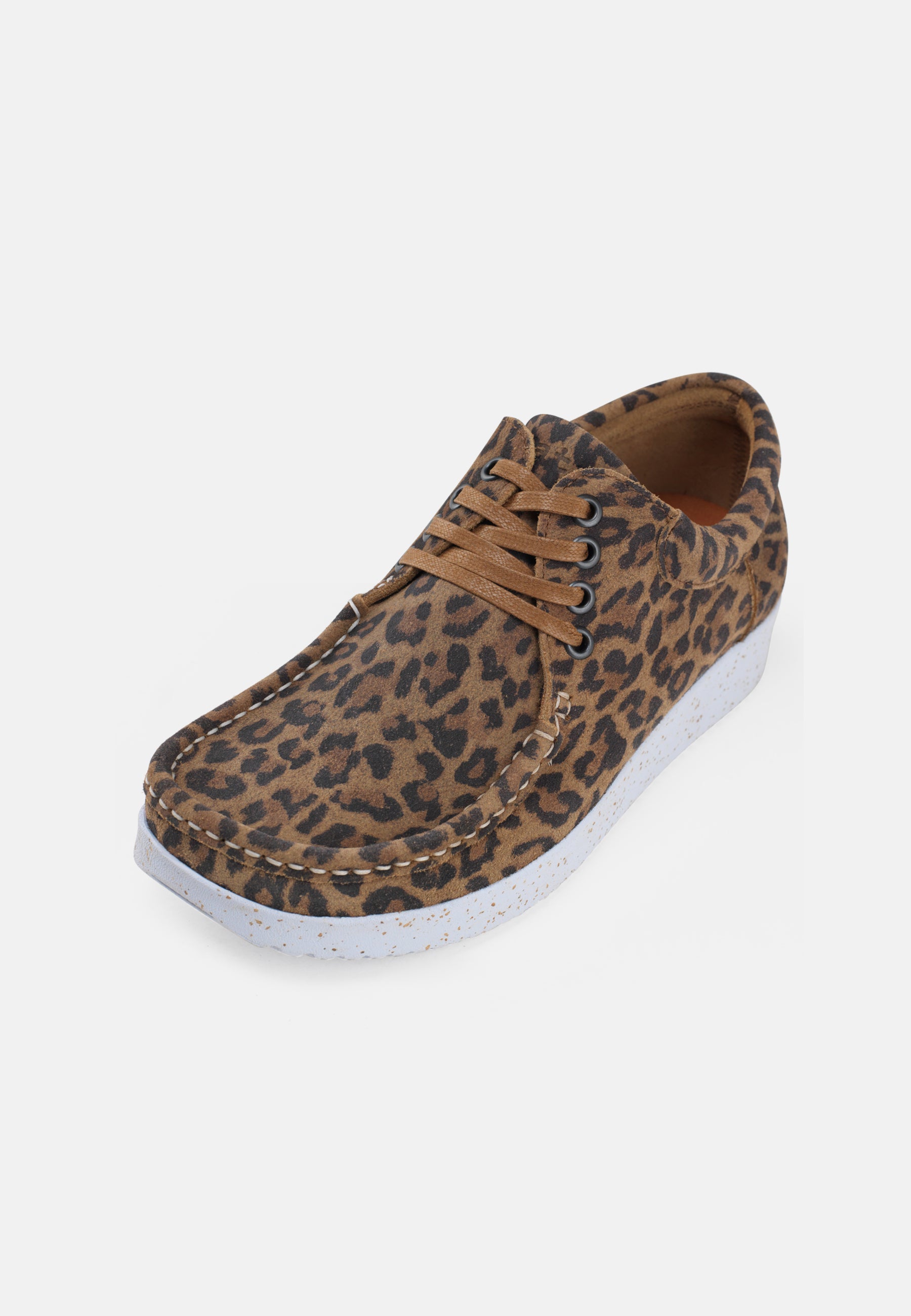 Nature Footwear Anna Sko Suede Print Shoe 100 Leopard