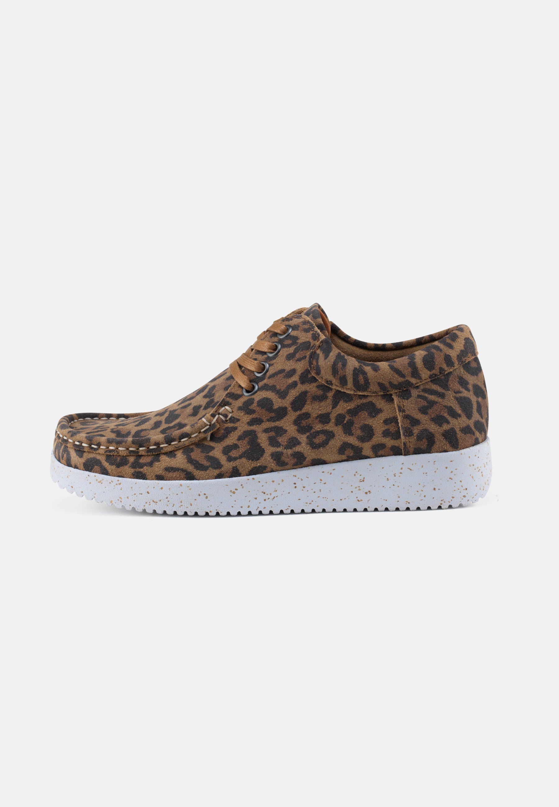 Nature Footwear Anna Sko Suede Print Shoe 100 Leopard