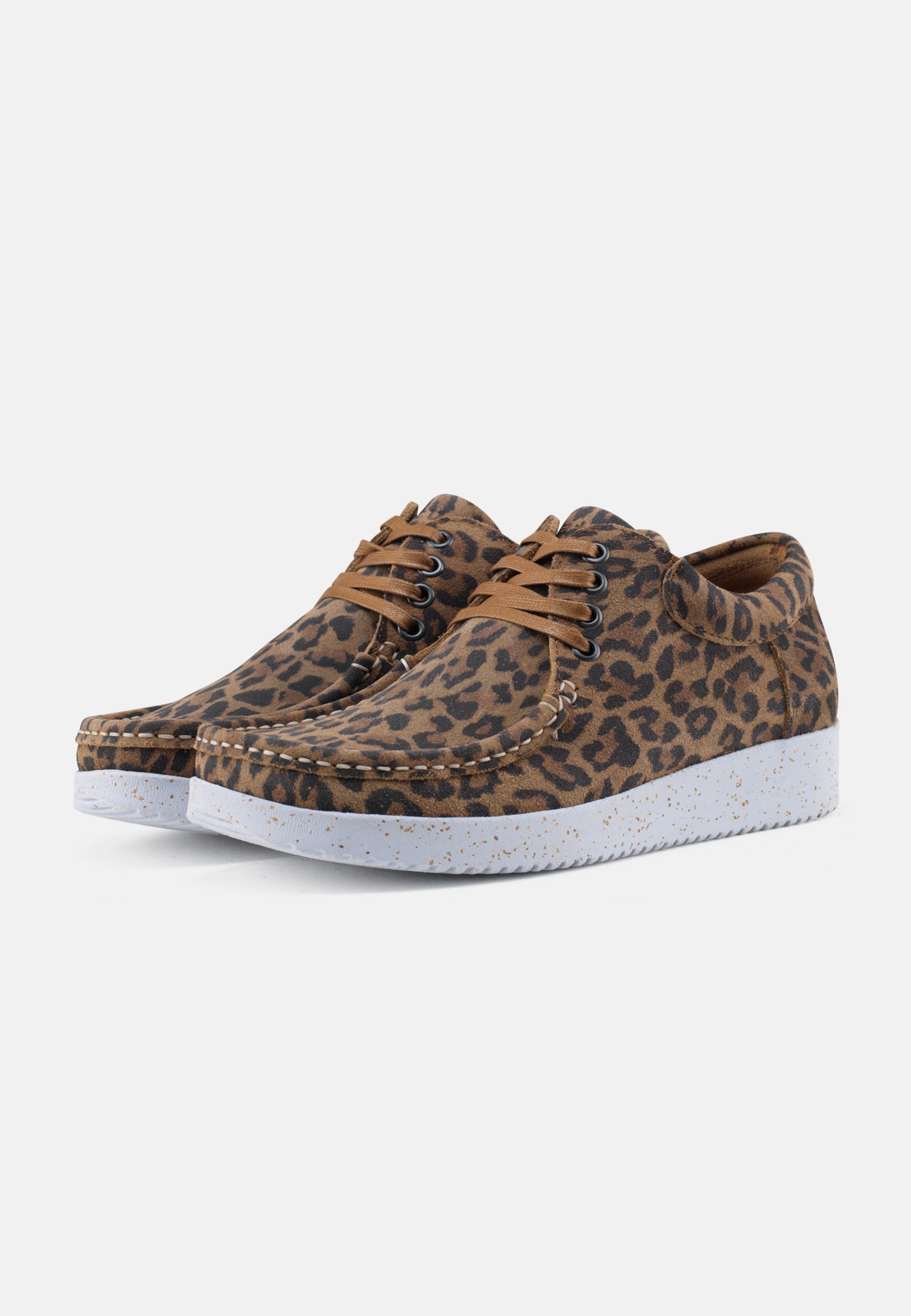 Nature Footwear Anna Sko Suede Print Shoe 100 Leopard