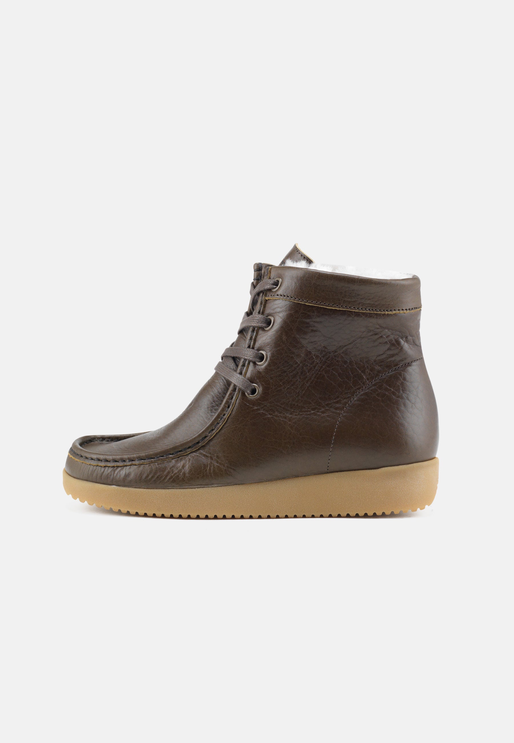 Nature Footwear Asta Varmforet Støvle Leather Warm linned Boot 103 Olive
