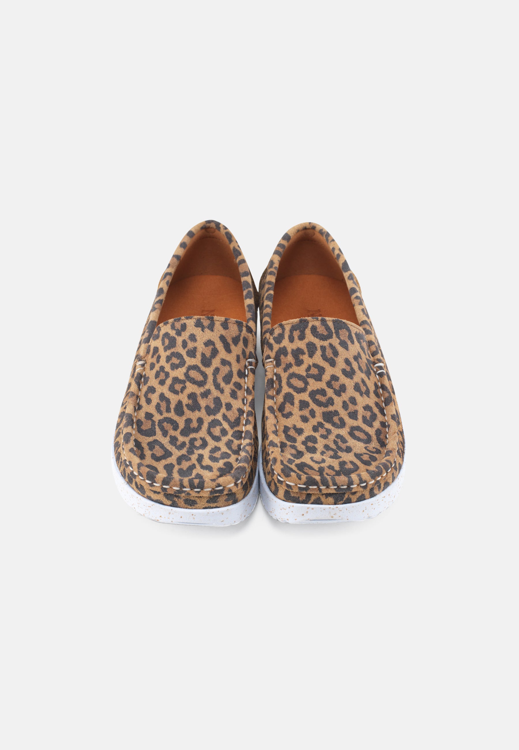 Nature Footwear Elin Loafer Suede Slip on 100 Leopard