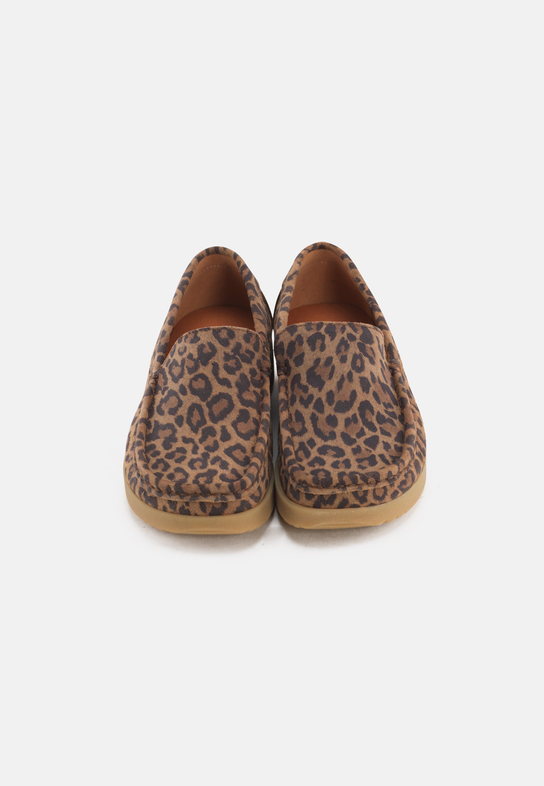 Nature Footwear Elin Loafer Suede Print Slip on 100 Leopard