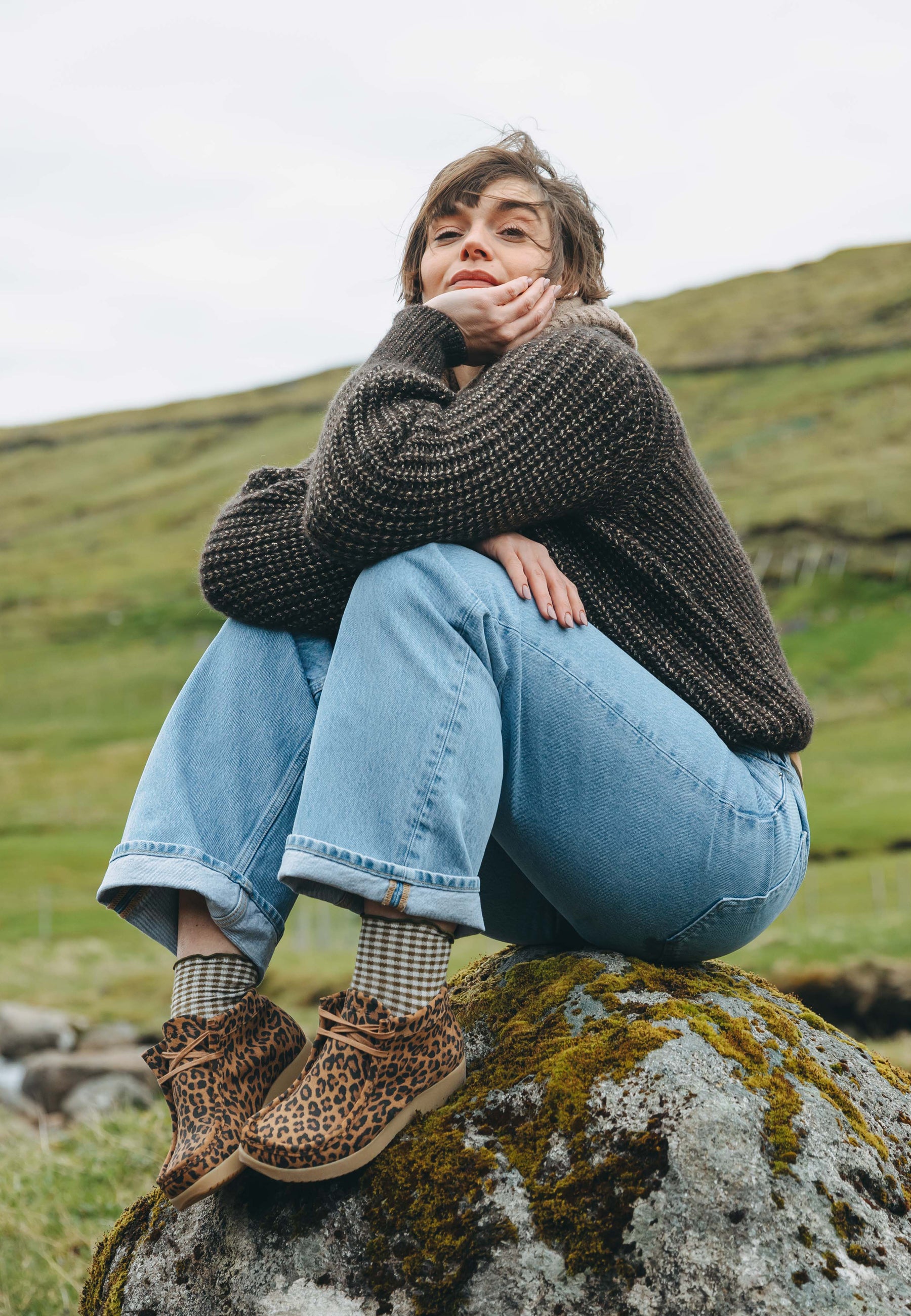 Nature Footwear Ellen Støvle Suede Boot 100 Leopard