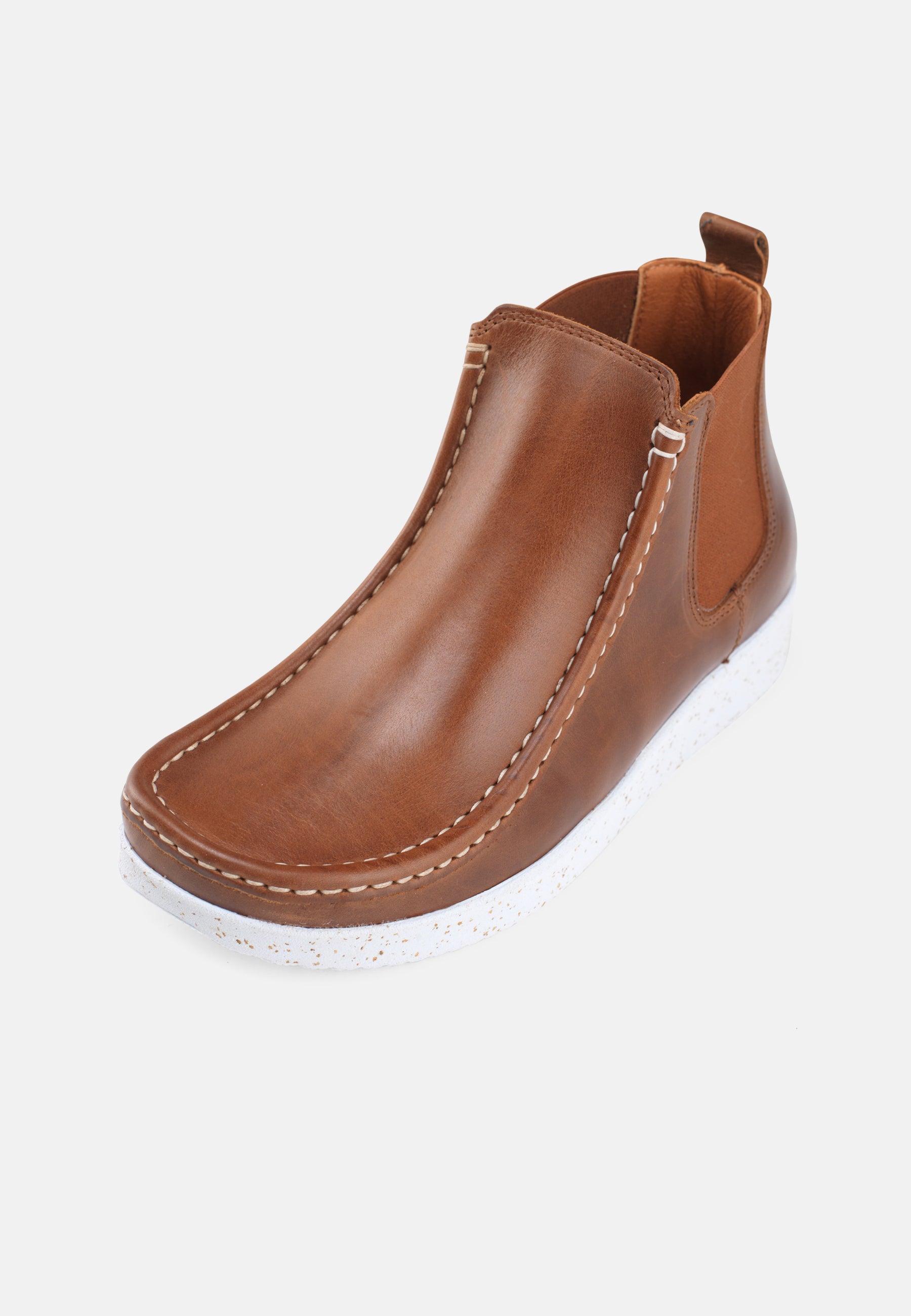 Nature Footwear Ester Støvle Pull Up Leather Boot 114 Tobacco