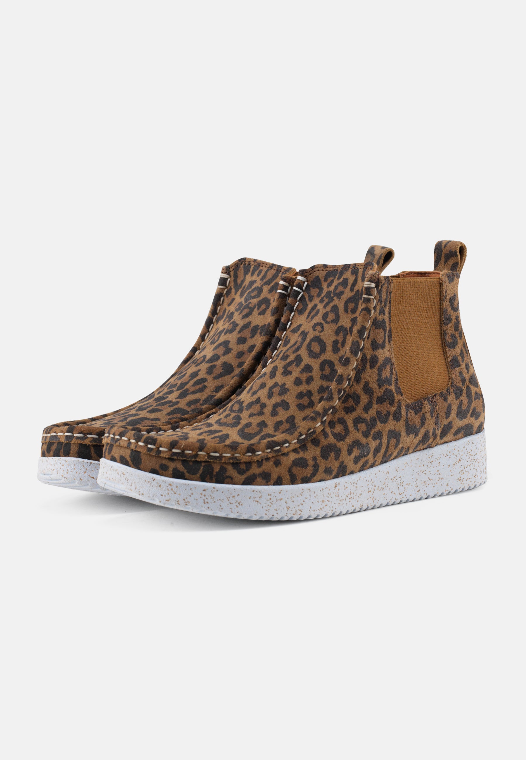 Nature Footwear Ester Støvle Suede Boot 100 Leopard