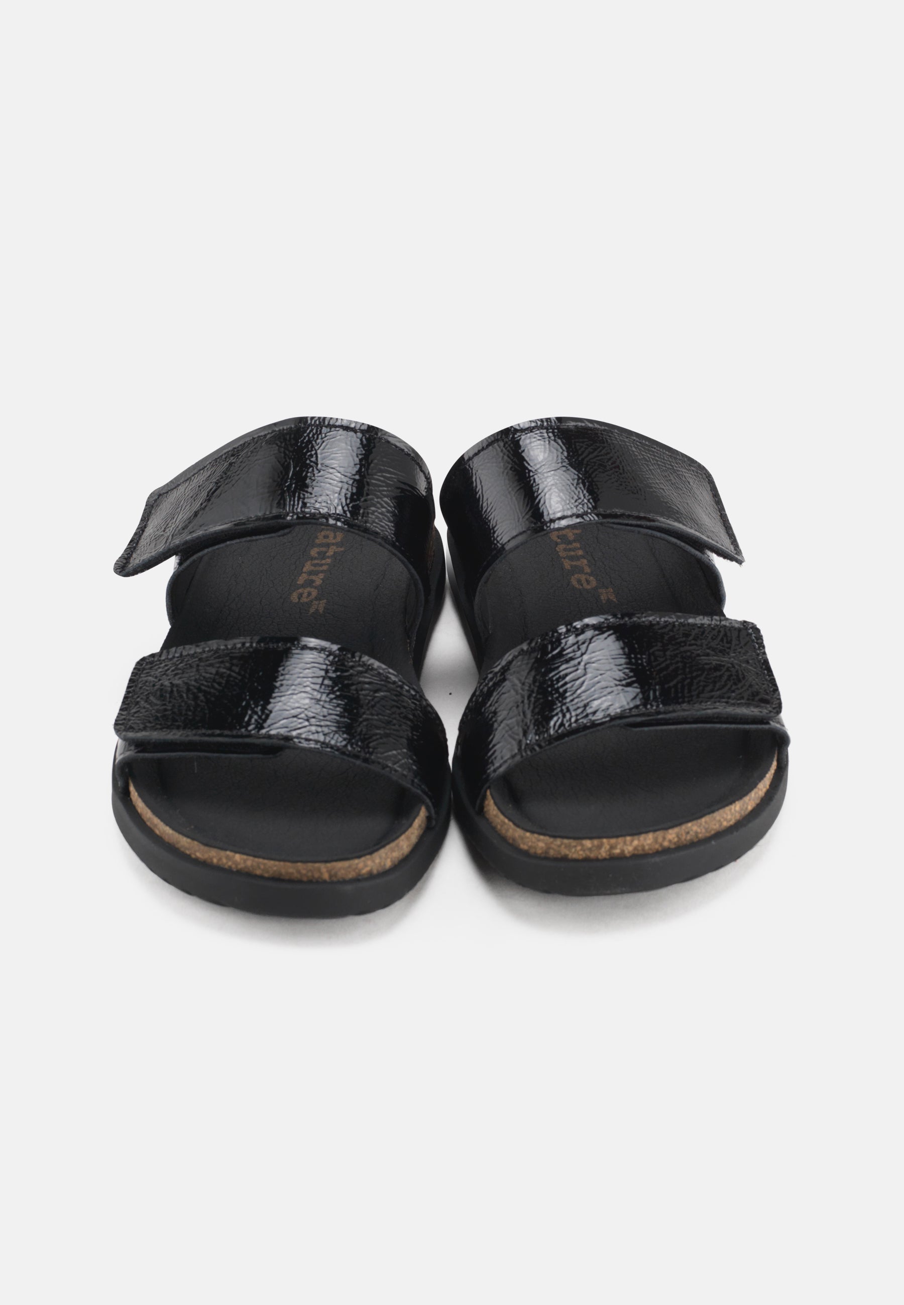 Nature Footwear Mie Sandal Leather Slide 002 Black