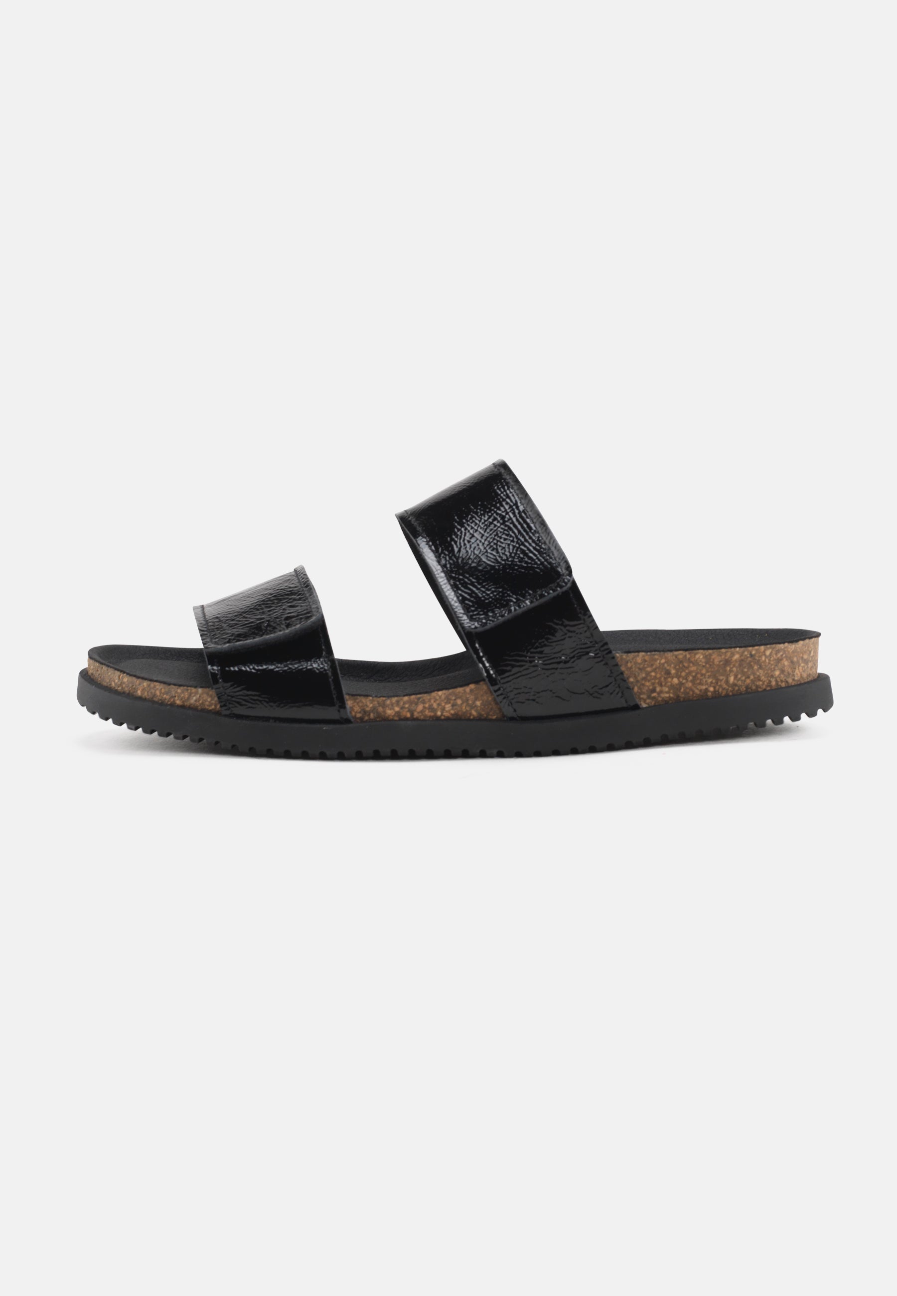 Nature Footwear Mie Sandal Leather Slide 002 Black