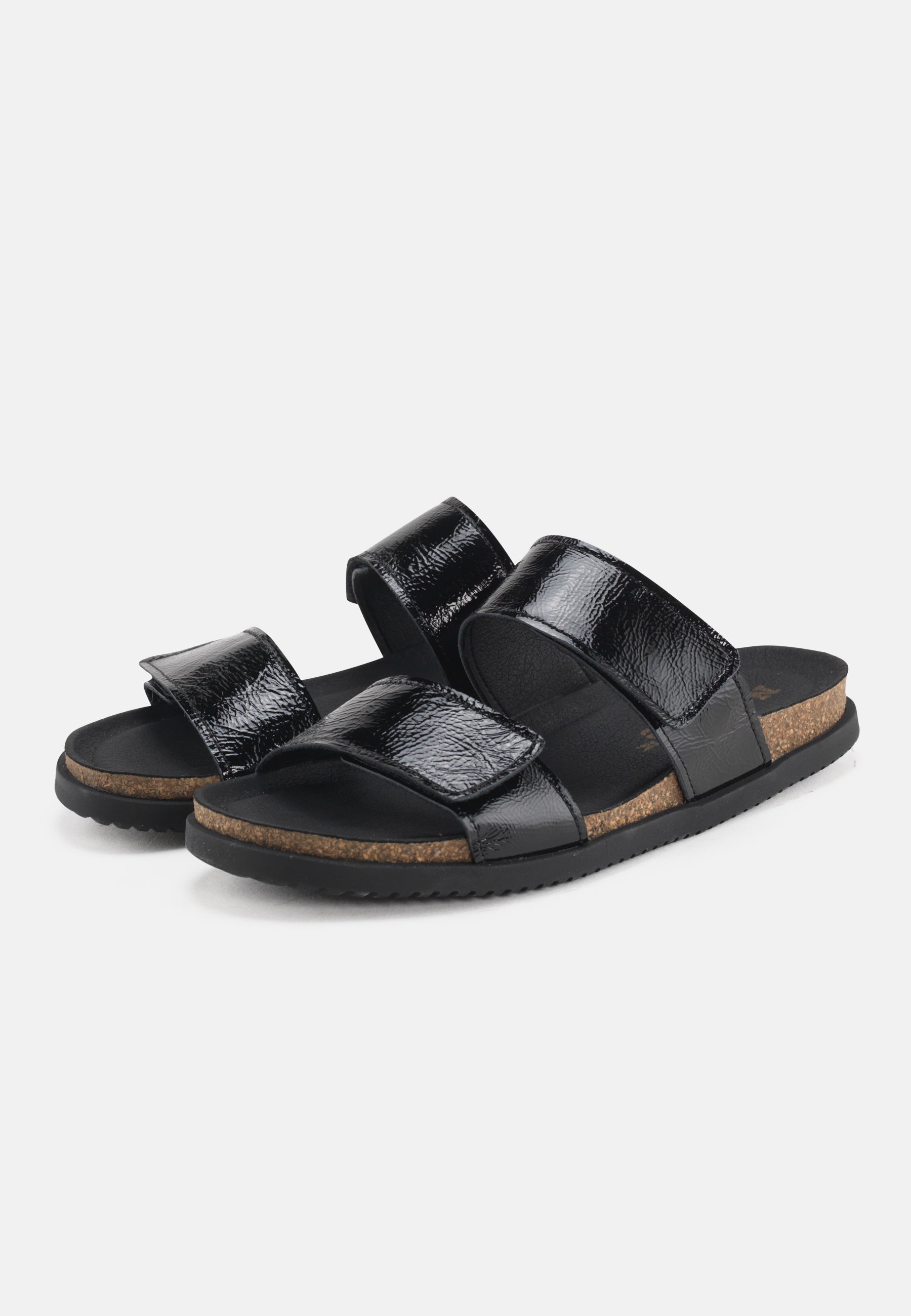 Nature Footwear Mie Sandal Leather Slide 002 Black