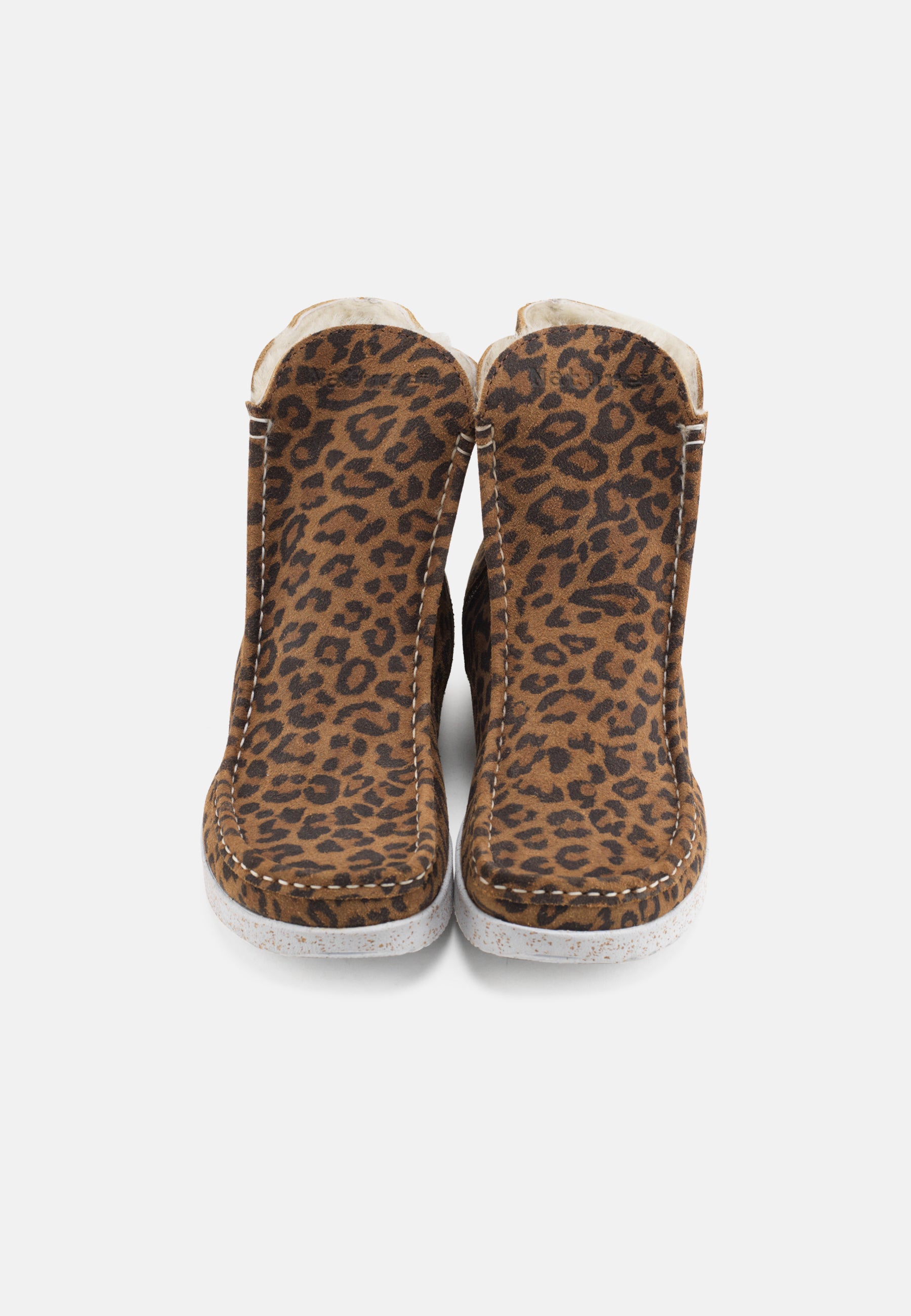 Nature Footwear Nanna Varmforet Støvle Suede Warm linned Boot 100 Leopard