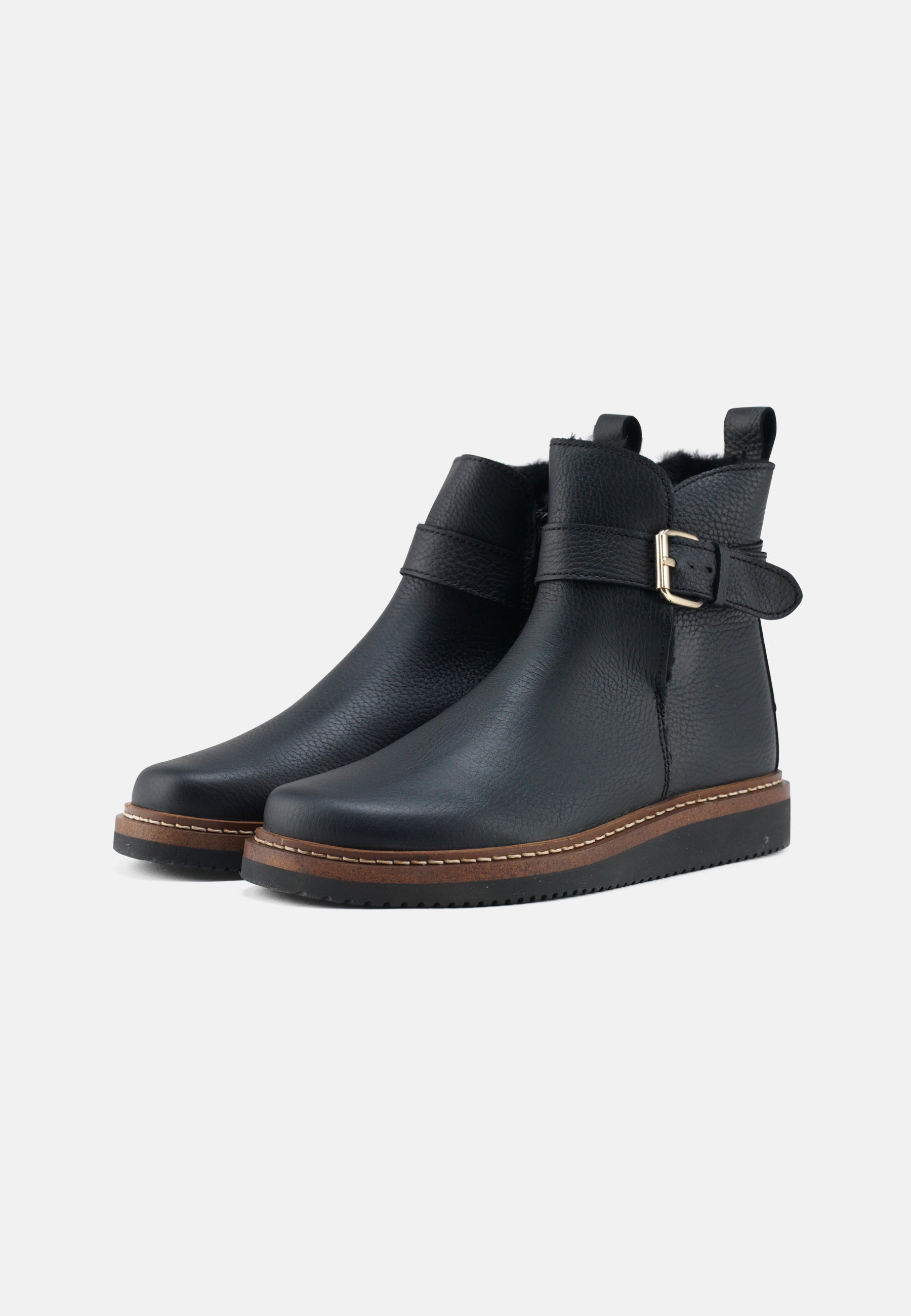 Nature Footwear Vigga Varmforet Støvle Leather Warm linned Boot 002 Black